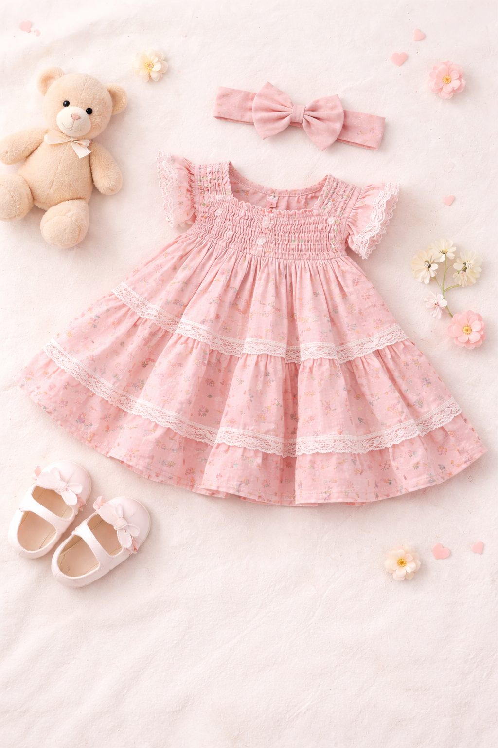 Handgenähtes Babykleid – Beispiel 1
